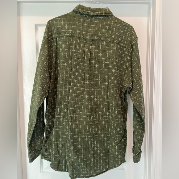 Territory Ahead Western Shirt, Green with Crosses, Extra Large Tall - Picture 2 of 3
